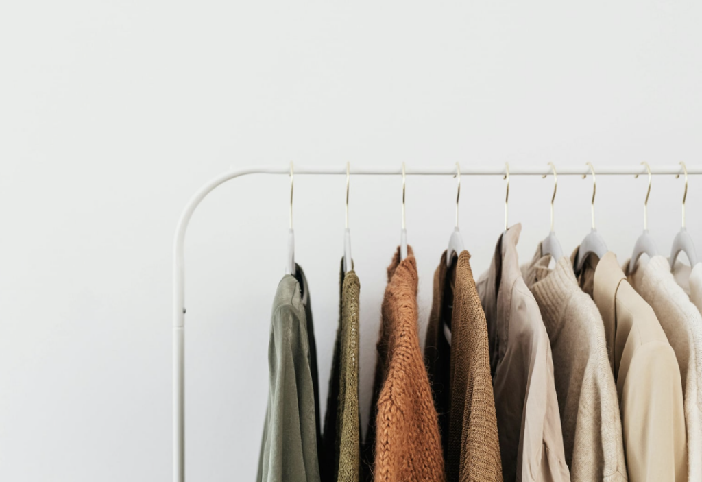 Clothing on rack